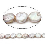 Coin odlad sötvattenspärla pärlor, Freshwater Pearl, Grade AA, 12-13mm, Hål:Ca 0.8mm, Såld Per 15 inch Strand