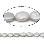 Coin ferskvandskulturperle Beads, Ferskvandsperle, Grade AA, 12-13mm, Hole:Ca. 0.8mm, Solgt Per 15 inch Strand