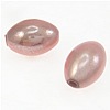 Grânulos de plástico ABS, Oval, rosa, 9x14mm, Buraco:Aprox 2mm, 700PCs/Bag, vendido por Bag