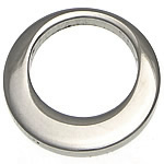 Rustfrit stål smykker Vedhæng, Stainless Steel, Donut, oprindelige farve, 15x15x1.70mm, Hole:Ca. 10mm, 50pc'er/Lot, Solgt af Lot