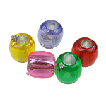 Mixed Acrylic Beads Drum miracle mixed colors 7mm Approx 3mm Sold By Bag