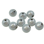 Abalorios Acrílicos de Milagro, Acrílico, Esférico, miragro, plata de mate, 12mm, agujero:aproximado 2mm, 530PCs/Bolsa, Vendido por Bolsa