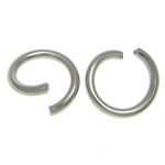 Stainless Steel Open ring, 304 rostfritt stål, Rund, ursprungliga färgen, 7x7x1mm, Ca 9091PC/KG, Säljs av KG