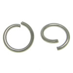 Stainless Steel Open ring, 304 rostfritt stål, Rund, ursprungliga färgen, 6x6x0.80mm, Ca 16667PC/KG, Säljs av KG