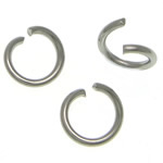 Stainless Steel Open ring, 304 rostfritt stål, Rund, olika storlek för val, ursprungliga färgen, Säljs av KG