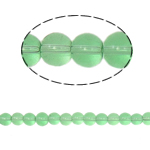 Round Crystal Pärlor, Kristall, Rund, Peridot, 6mm, Hål:Ca 1.5mm, Längd 12 inch, 10Strands/Bag, Säljs av Bag