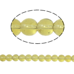 Apvalūs "Crystal Beads, Krištolas, Turas, Kalkės, 6mm, Skylė:Apytiksliai 1.5mm, Ilgis 12 Inch, 10Vijos/Krepšys, Pardavė Krepšys