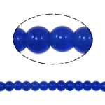 Runde Crystal Beads, Krystal, Mørk Sapphire, 6mm, Hole:Ca. 1.5mm, Længde 11.8 inch, 10Strands/Bag, Solgt af Bag