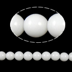 Apvalūs "Crystal Beads, Krištolas, Turas, Balta Alebastro, 10mm, Skylė:Apytiksliai 2mm, Ilgis 12 Inch, 10Vijos/Krepšys, Pardavė Krepšys