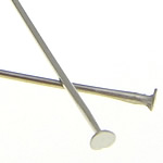 النحاس Headpin, لون البلاتين مطلي, الرصاص والكادميوم الحرة, 35x0.70mm, تقريبا 4347أجهزة الكمبيوتر/KG, تباع بواسطة KG