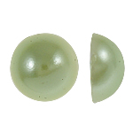 Plastic Cabochons, Koepel, groen, 10x4.50mm, 2000pC's/Bag, Verkocht door Bag