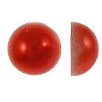 Plastic Cabochons, Koepel, rood, 8x4mm, 2000pC's/Bag, Verkocht door Bag