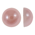 Cabochons en plastique, dôme, rose, 6x3mm, 5000PC/sac, Vendu par sac