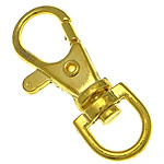 Zinklegering Kreeft Swivel Sluiting, Zinc Alloy, gold plated, nikkel, lood en cadmium vrij, 14x38.50x5.50mm, Gat:Ca 6.5x9.2mm, 500pC's/Bag, Verkocht door Bag