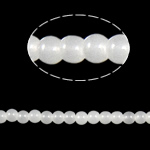 Apvalūs "Crystal Beads, Krištolas, Turas, Balta Alebastro, 4mm, Skylė:Apytiksliai 1mm, Ilgis 12.5 Inch, 10Vijos/Krepšys, Pardavė Krepšys