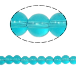 Runde Crystal Beads, Krystal, Indicolite, 8mm, Hole:Ca. 1.5mm, Længde 12 inch, 10Strands/Bag, Solgt af Bag