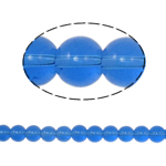 Runde Crystal Beads, Krystal, Safir, 8mm, Hole:Ca. 1.5mm, Længde 12 inch, 10Strands/Bag, Solgt af Bag