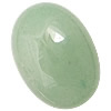 Grön Aven Cabochon, Flat Oval, platt baksida, 13x18x5-5.5mm, 50PC/Bag, Säljs av Bag