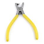 Smykker Plier, Jern, med Plastic, forgyldt, gul, nikkel, bly & cadmium fri, 52x141x9mm, 2mm, 5mm, Solgt af PC