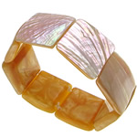 Shell smykker Armbånd, Abalone Shell, 23-25x5-7mm, Solgt Per Ca. 7.5 inch Strand