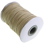 Cavo di cera, corda di cera, beige, 1.50mm, Lunghezza 500 cantierecortile, 5PC/lotto, 100/PC, Venduto da lotto