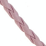 Cavo di cuoio, PU, rosa, 3mm, Lunghezza 100 cantierecortile, Venduto da lotto