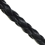 Kožené kabel, PU, pletený, černý, 3mm, 100Yards/Lot, Prodáno By Lot