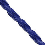 Kožené kabel, PU, modrý, 3mm, Délka 100 Yard, Prodáno By Lot