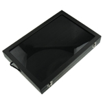 Leer Ring Box, Rechthoek, zwart, 350x240x45mm, Verkocht door PC