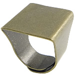 Brass sormen sormus, Messinki, antiikki pronssi väri päällystetty, säädettävä, nikkeli, lyijy ja kadmium vapaa, 18.50x20mm, Reikä:N. 16x18mm, Koko:6, 100PC/laukku, Myymät laukku