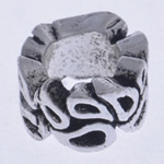 Zinc Alloy European Beads Flower without troll nickel lead & cadmium free Approx 4mm Sold By Bag