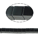 Nicht-magnetische Hämatit Perlen, Non- magnetische Hämatit, Würfel, schwarz, Grade A, 10x10mm, Bohrung:ca. 1.5mm, Länge 15.5 ZollInch, 10SträngeStrang/Menge, verkauft von Menge