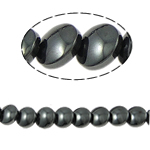 Granulos de hematita não-magnético, hematita não magnética, Roda plana, preto, Grade A, 12x4mm, Buraco:Aprox 1mm, comprimento 15.5 inchaltura, 10vertentespraia/Lot, vendido por Lot