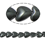 Perles hématites amagnétiques, hématite non magnétique, coeur, noire, grade A, 12x4mm, Trou:Environ 1.5mm, Longueur 15.5 pouce, 10Strandstoron/lot, Vendu par lot