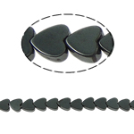 Perles hématites amagnétiques, hématite non magnétique, coeur, noire, grade A, 8x2mm, Trou:Environ 1mm, Longueur 15.5 pouce, 10Strandstoron/lot, Vendu par lot