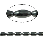 Abalorios de Hematita no Magnética, Óvalo, Negro, Grado A, 16x8mm, agujero:aproximado 1.5mm, longitud 15.5 Inch, 10Strandsfilamento/Grupo, Vendido por Grupo