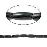 Nicht-magnetische Hämatit Perlen, Non- magnetische Hämatit, oval, schwarz, Grade A, 14x6mm, Bohrung:ca. 2mm, Länge 15.5 ZollInch, 10SträngeStrang/Menge, verkauft von Menge