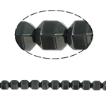 Perles hématites amagnétiques, hématite non magnétique, pilier, noire, grade A, 6x6mm, Trou:Environ 2mm, Longueur 15.5 pouce, 10Strandstoron/lot, Vendu par lot