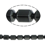 Granulos de hematita não-magnético, hematita não magnética, Coluna, preto, Grade A, 10x8mm, Buraco:Aprox 1.5mm, comprimento 15.5 inchaltura, 10vertentespraia/Lot, vendido por Lot