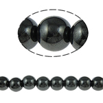 Grânulos de hematita magnética, Roda, preto, Grade A, 12mm, Buraco:Aprox 2mm, comprimento 15.5 inchaltura, 10vertentespraia/Lot, vendido por Lot