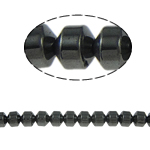 Granulos de hematita não-magnético, hematita não magnética, Coluna, preto, Grade A, 4x4mm, Buraco:Aprox 1mm, comprimento 15.5 inchaltura, 10vertentespraia/Lot, vendido por Lot