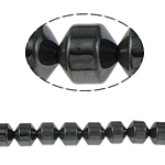 Nicht-magnetische Hämatit Perlen, Non- magnetische Hämatit, Zylinder, schwarz, Grade A, 8x8mm, Bohrung:ca. 1.5mm, Länge 15.5 ZollInch, 10SträngeStrang/Menge, verkauft von Menge