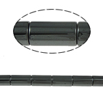 Magnetische Hämatit Perlen, Non- magnetische Hämatit, Rohr, schwarz, Grade A, 19.5x8mm, Bohrung:ca. 1.5mm, Länge 15.5 ZollInch, 10SträngeStrang/Menge, verkauft von Menge