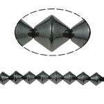 Perles hématites amagnétiques, hématite non magnétique, Bicône, noire, grade A, 8x8mm, Trou:Environ 1.5mm, Longueur 15.5 pouce, 10Strandstoron/lot, Vendu par lot