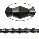 Perles hématites amagnétiques, hématite non magnétique, Bicône, noire, grade A, 8x12mm, Trou:Environ 1.5mm, Longueur 15.5 pouce, 10Strandstoron/lot, Vendu par lot