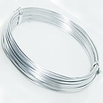 Fil d'aluminium, aluminium, argent, 1.50mm, Longueur 12 m, 20PC/lot, Vendu par lot