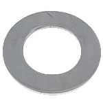 Rustfrit stål Linking Ring, Stainless Steel, Donut, oprindelige farve, 30x30x2mm, Hole:Ca. 18mm, 20pc'er/Bag, Solgt af Bag