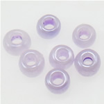 Pastel glas rocailles, Rondelle, lichtpaars, 2x1.90mm, Gat:Ca 1mm, Verkocht door Bag