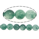 Marble Beads, Geverfd Marmer, Ronde, groen, 8mm, Gat:Ca 1mm, Lengte Ca 16 inch, 5strengen/Lot, Verkocht door Lot