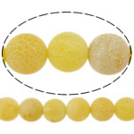 Natural Effloresce grânulos da ágata, ágata florescente, Roda, tamanho diferente para a escolha, amarelo, Buraco:Aprox 1-1.2mm, vendido para Aprox 15 inchaltura Strand